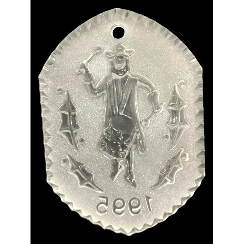 Waterford Crystal 1995 12 Days of Christmas Ornament Nine Drummers Drumming Box‎